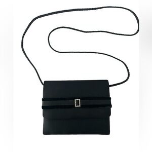 Another Y&S Original Vintage Black Satin and Velvet Purse